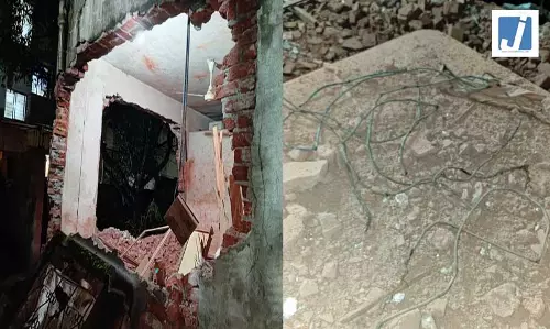 बंद घर में जिलेटिन की छड़ों में धमाका, स्थानीय लोगों में दहशत फैली