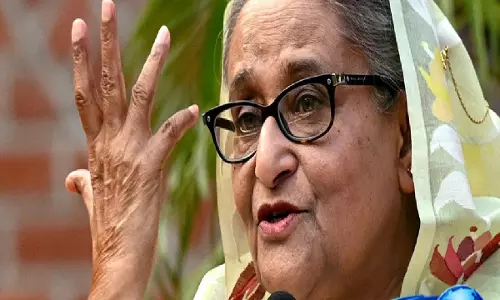 दिल्ली से शेख हसीना का ऐलान: जेल या मौत का डर नहीं, वतन लौटकर रहूंगी दिल्ली से शेख हसीना का ऐलान: जेल या मौत का डर नहीं, वतन लौटकर रहूंगी