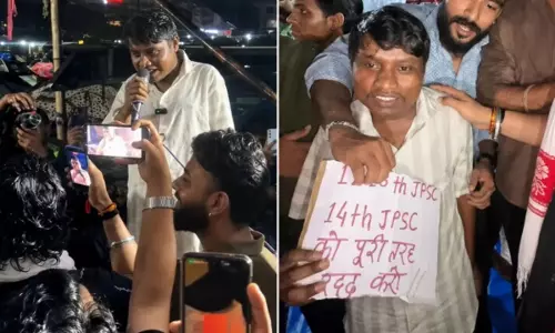 छात्रों के बीच पहुंचे वायरल स्टार धूम छात्रों के बीच पहुंचे वायरल स्टार धूम