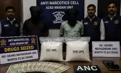 मुंबई में ANC की बड़ी कार्रवाई, चेंबूर से 2.04 करोड़ की मेफेड्रोन जब्त, दो गिरफ्तार मुंबई में ANC की बड़ी कार्रवाई, चेंबूर से 2.04 करोड़ की मेफेड्रोन जब्त, दो गिरफ्तार