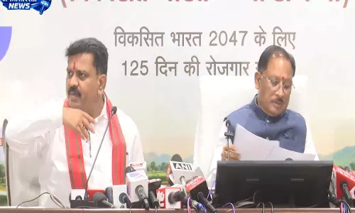 CM साय की प्रेस ब्रीफिंग शुरू