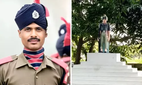 शहीद बजरंगी विश्वकर्मा को गांव से त्रिपुरा तक सम्मान शहीद बजरंगी विश्वकर्मा को गांव से त्रिपुरा तक सम्मान