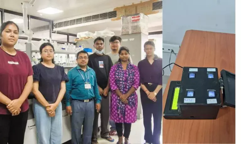 IIT गुवाहाटी का कमाल: मात्र ₹3,500 में E-Eye से पानी के ज़हरीले तत्व पहचानें IIT गुवाहाटी का कमाल: मात्र ₹3,500 में E-Eye से पानी के ज़हरीले तत्व पहचानें