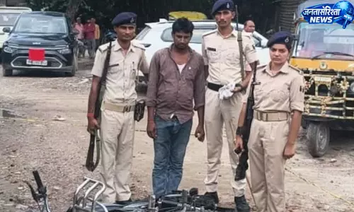 अपराध की साजिश रचने की आशंका में युवक गिरफ्तार