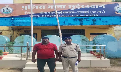 छुईखदान पुलिस की बड़ी कार्रवाई, 335 ग्राम गांजा के साथ तस्कर गिरफ्तार छुईखदान पुलिस की बड़ी कार्रवाई, 335 ग्राम गांजा के साथ तस्कर गिरफ्तार