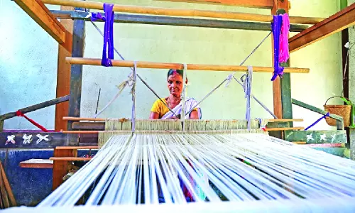हैंडलूम बुनाई: विकसित भारत का भविष्य हैंडलूम बुनाई: विकसित भारत का भविष्य