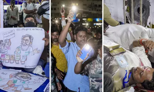 झारखंड में भर्ती परीक्षाओं की कथित गड़बड़ियों के खिलाफ प्रदर्शन 14वें दिन भी जारी
