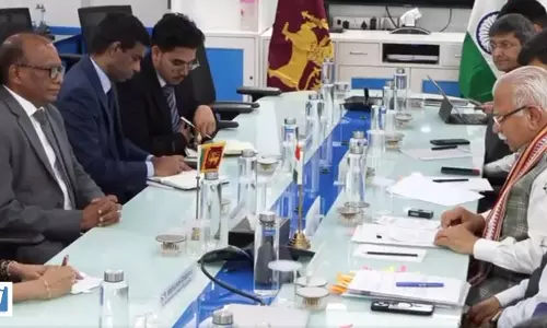 मनोहर लाल खट्टर ने श्रीलंकाई प्रतिनिधिमंडल से की अहम बैठक मनोहर लाल खट्टर ने श्रीलंकाई प्रतिनिधिमंडल से की अहम बैठक