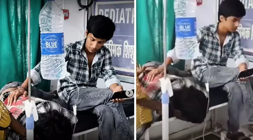 मिनरल वॉटर बोतल से इलाज का वीडियो वायरल मिनरल वॉटर बोतल से इलाज का वीडियो वायरल