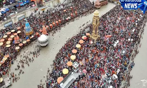 कांवड़ यात्रा के 10वें दिन हरिद्वार में दिखा आस्था का सैलाब त्रिपुंड धारी भोले की भीड़