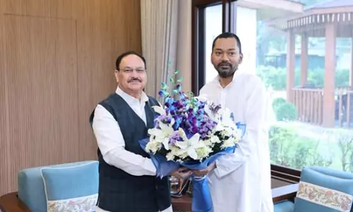 जेपी नड्डा से मिले निशांत कुमार, स्वास्थ्य व्यवस्था को मजबूत करने पर हुई विस्तृत चर्चा जेपी नड्डा से मिले निशांत कुमार, स्वास्थ्य व्यवस्था को मजबूत करने पर हुई विस्तृत चर्चा