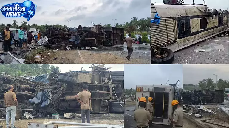 बेंगलुरु-मैसूर एक्सप्रेसवे पर भीषण हादसा, KSRTC बस साइन बोर्ड से टकराई बेंगलुरु-मैसूर एक्सप्रेसवे पर भीषण हादसा, KSRTC बस साइन बोर्ड से टकराई