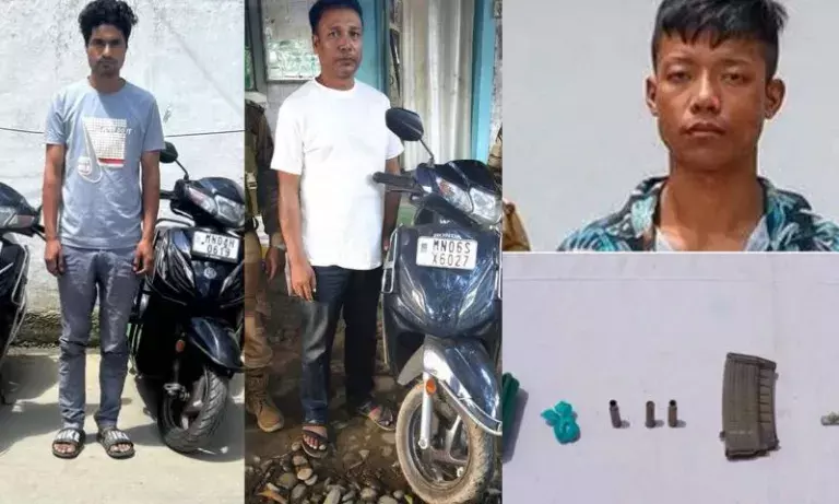मणिपुर में बड़ा ऑपरेशन: 6 आरोपी गिरफ्तार, चोरी की गाड़ियां बरामद मणिपुर में बड़ा ऑपरेशन: 6 आरोपी गिरफ्तार, चोरी की गाड़ियां बरामद