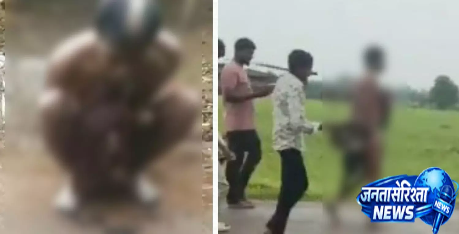 सोनभद्र में युवक के साथ हैवानियत पिटाई के बाद अर्धनग्न कर गांव में घुमाया सोनभद्र में युवक के साथ हैवानियत पिटाई के बाद अर्धनग्न कर गांव में घुमाया
