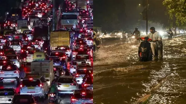 झमाझम बारिश से दिल्ली-एनसीआर की रफ्तार थमी कई इलाकों में जलभराव से घंटों जाम झमाझम बारिश से दिल्ली-एनसीआर की रफ्तार थमी कई इलाकों में जलभराव से घंटों जाम