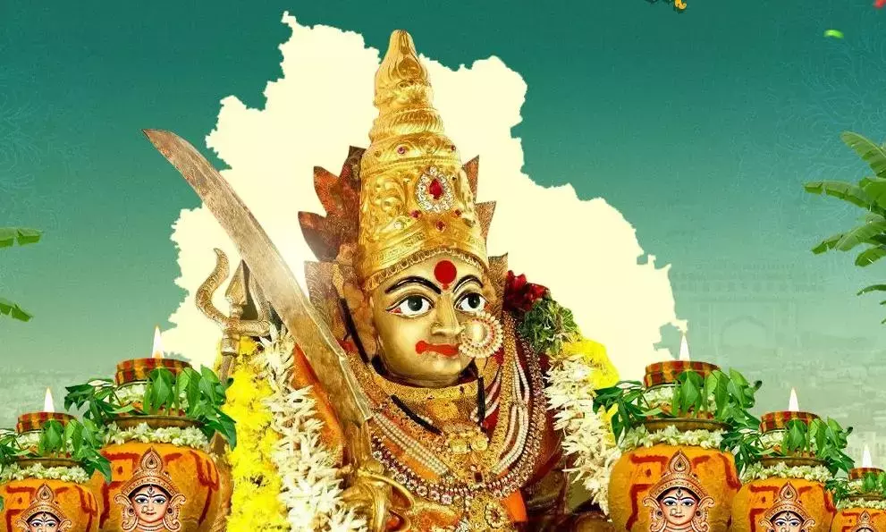 Telangana: रेवंत रेड्डी ने प्रत्येक परिवार के लिए महानकाली अम्मावरु का आशीर्वाद मांगा Telangana: रेवंत रेड्डी ने प्रत्येक परिवार के लिए महानकाली अम्मावरु का आशीर्वाद मांगा
