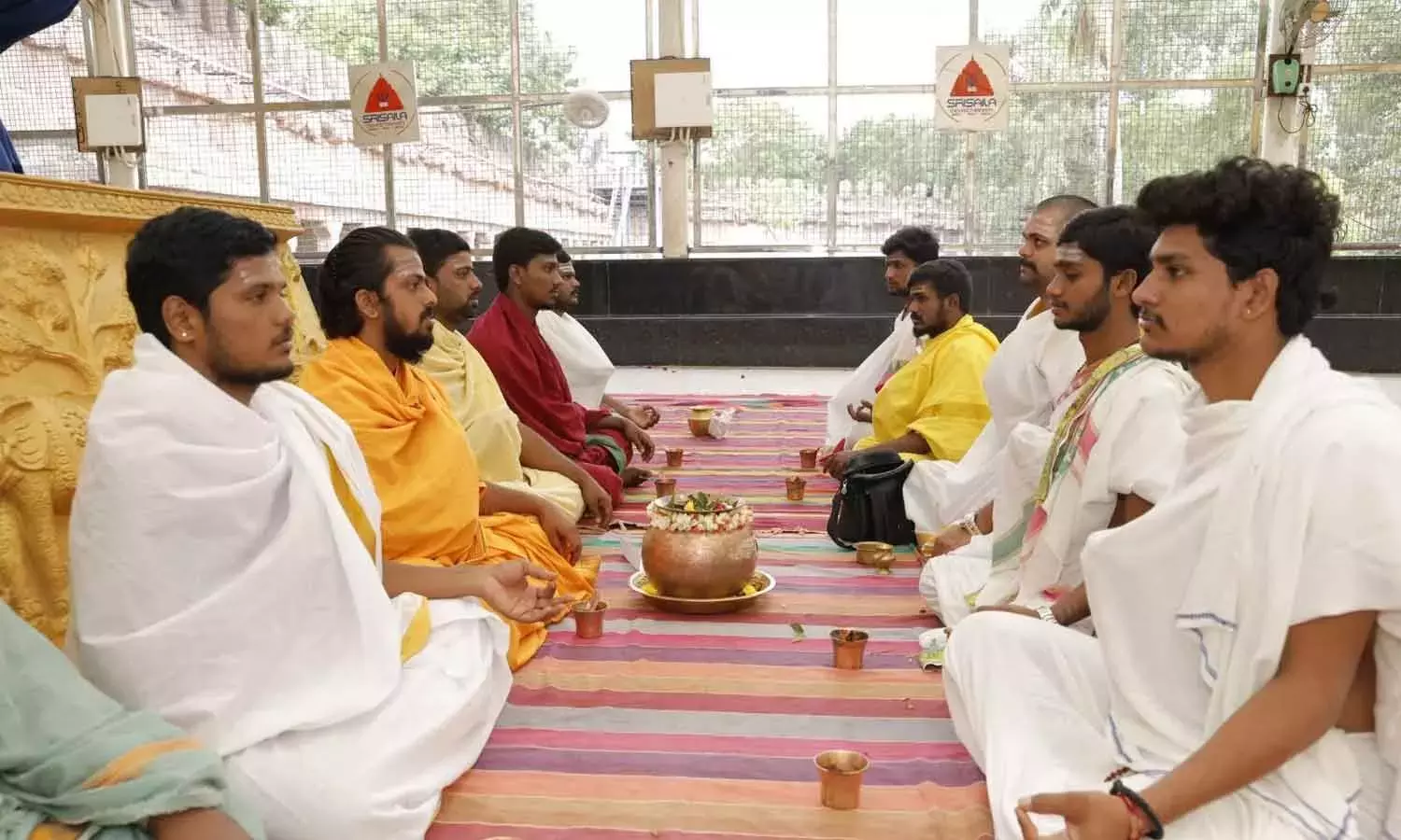 Andhra: श्रीशैलम में वरुण यज्ञ अनुष्ठान जारी है