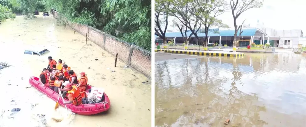 Nagaland: बाढ़ ने दीमापुर के कई इलाकों को जलमग्न कर दिया Nagaland: बाढ़ ने दीमापुर के कई इलाकों को जलमग्न कर दिया