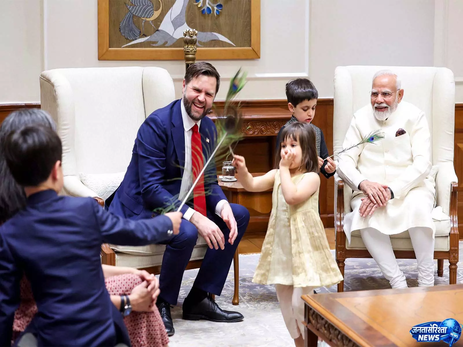 PM मोदी ने अमेरिकी उपराष्ट्रपति वेंस को चौथे बच्चे पर दी बधाई PM मोदी ने अमेरिकी उपराष्ट्रपति वेंस को चौथे बच्चे पर दी बधाई