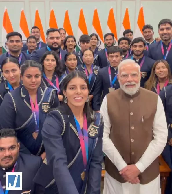 CWG 2026 विजेताओं से मिले प्रधानमंत्री मोदी CWG 2026 विजेताओं से मिले प्रधानमंत्री मोदी