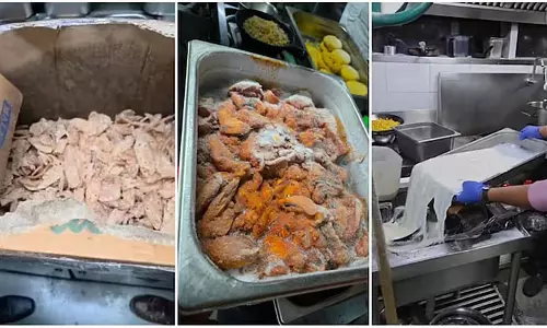 फाइव-स्टार होटलों पर छापे, 132 किलो खाद्य सामग्री जब्त फाइव-स्टार होटलों पर छापे, 132 किलो खाद्य सामग्री जब्त