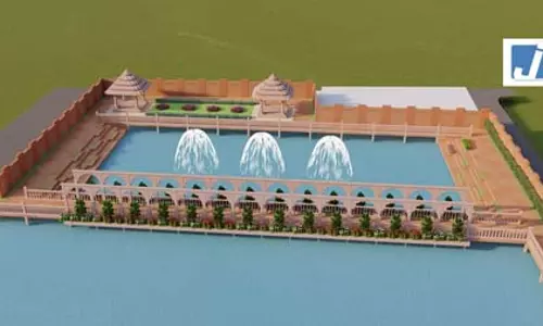 9.82 करोड़ रुपए की लागत से विकसित हो रहा पुष्कर्णी तालाब, 50 फीसदी काम पूरा 9.82 करोड़ रुपए की लागत से विकसित हो रहा पुष्कर्णी तालाब, 50 फीसदी काम पूरा