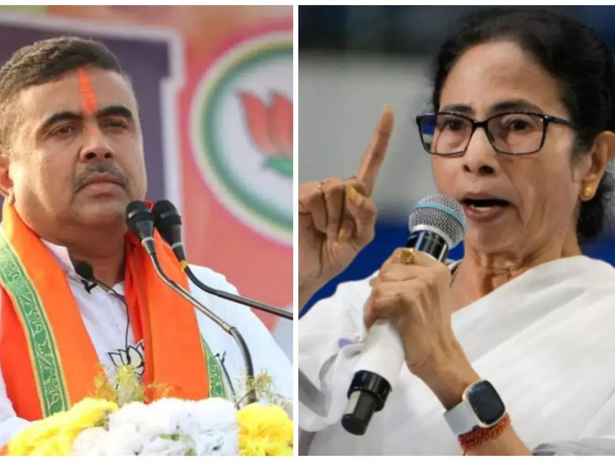 ममता के काफिले के विरोध पर शुभेंदु का हमला, बोले- जनता में गुस्सा ममता के काफिले के विरोध पर शुभेंदु का हमला, बोले- जनता में गुस्सा