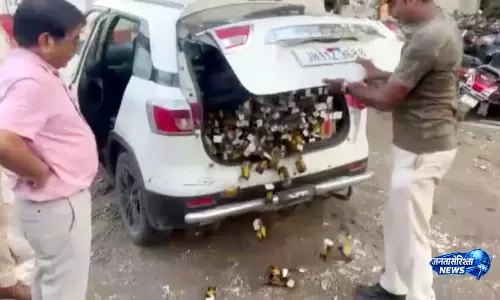 तस्करी का नया हथकंडा, AIIMS गोलंबर के पास अवैध शराब की डिलीवरी