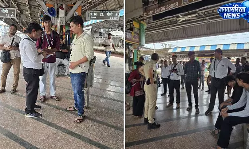 दिवा स्टेशन पर टिकट चेकिंग की बड़ी कार्रवाई, 233 यात्री बिना टिकट पकड़े गए दिवा स्टेशन पर टिकट चेकिंग की बड़ी कार्रवाई, 233 यात्री बिना टिकट पकड़े गए