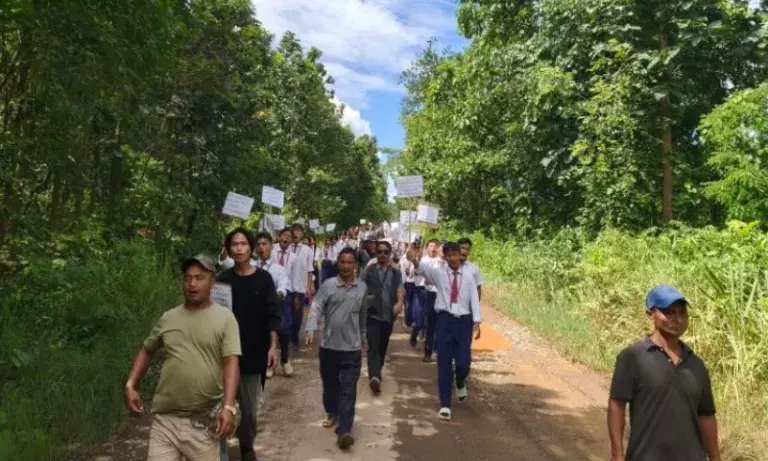 भारत-म्यांमार बॉर्डर विवाद: चंदेल में प्रस्तावित सीमा बदलावों का प्रदर्शन