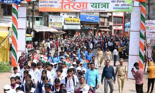 देशभक्ति से ओतप्रोत अप्रतिम उत्साह के साथ निकली तिरंगा यात्रा देशभक्ति से ओतप्रोत अप्रतिम उत्साह के साथ निकली तिरंगा यात्रा