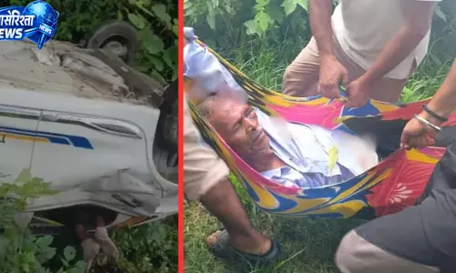 चंपावत-टनकपुर हाईवे पर दर्दनाक हादसा, स्विफ्ट डिजायर गहरी खाई में गिरी