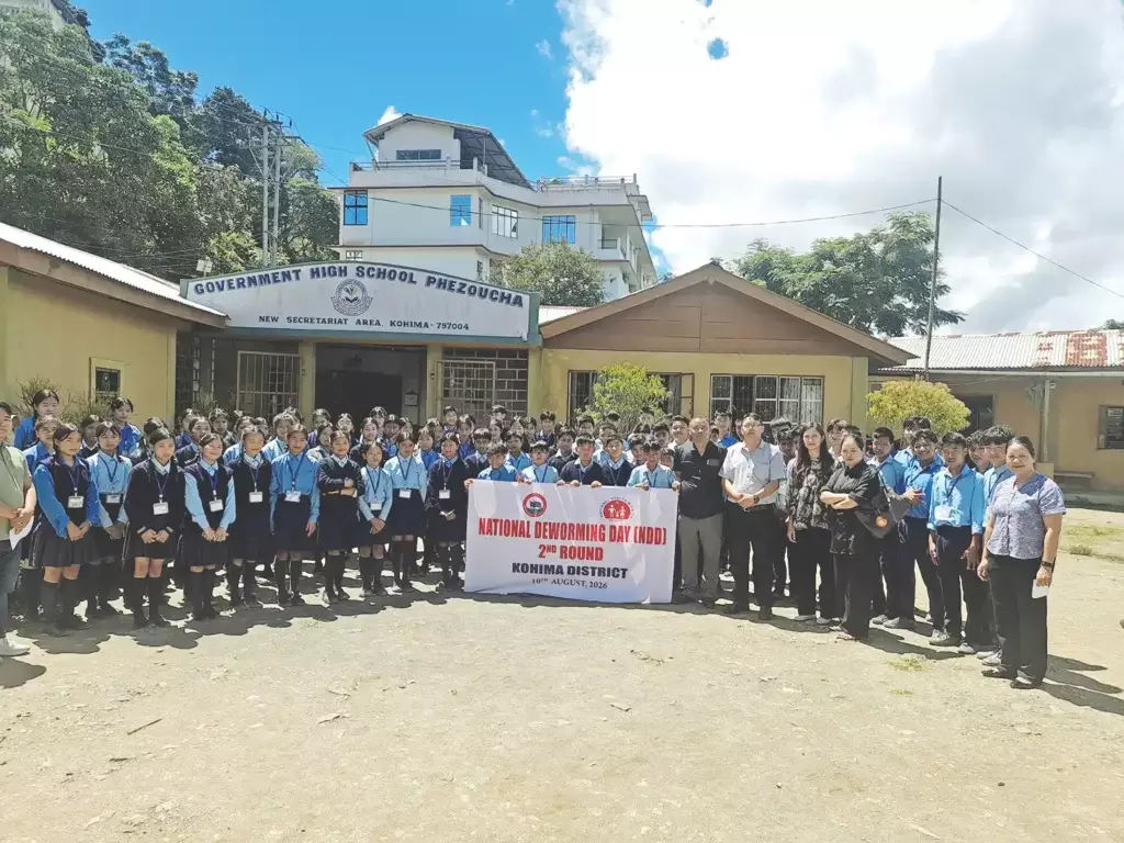 Nagaland: सभी जिलों में नेशनल डी-वॉर्मिंगडे का दूसरा चरण शुरू किया Nagaland: सभी जिलों में नेशनल डी-वॉर्मिंगडे का दूसरा चरण शुरू किया