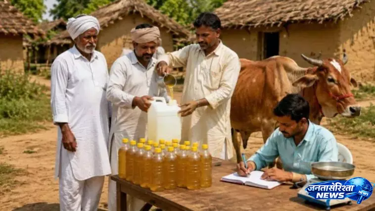 गोमूत्र बना कमाई का जरिया बुलंदशहर में 500 लीटर रोजाना संग्रह