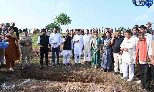 सीड बाल के वृहद बीजारोपण और वृक्षारोपण में पुनर्वास मंत्री टंकराम वर्मा ने दी भागीदारी
