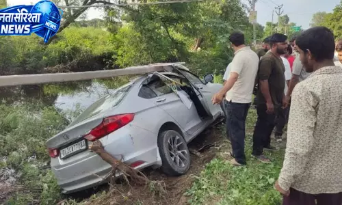 नो पार्किंग में खड़ा कंटेनर बना मौत की वजह, युवक की दर्दनाक मौत