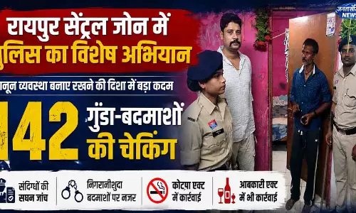सेंट्रल जोन में पुलिस का विशेष अभियान, 142 गुंडा-बदमाशों की हुई चेकिंग कार्रवाई