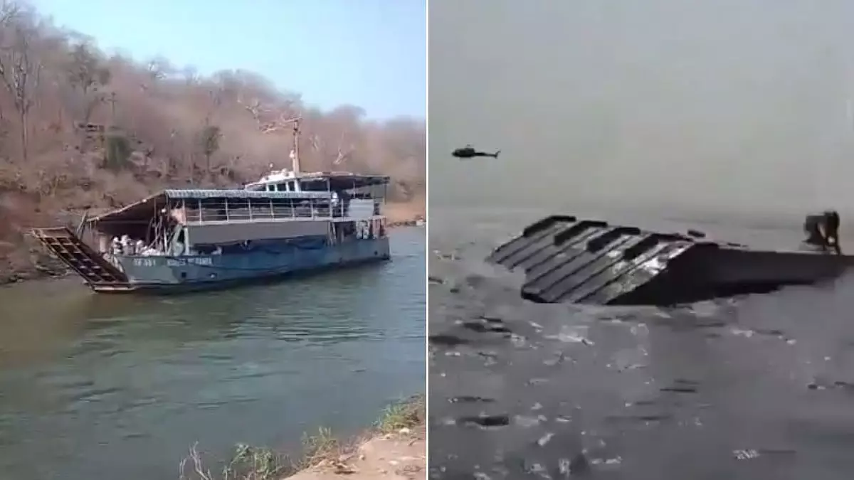 जिम्बाब्वे की लेक करिबा में ओवरलोड फेरी पलटी, 15 की मौत 27 लोग लापता जिम्बाब्वे की लेक करिबा में ओवरलोड फेरी पलटी, 15 की मौत 27 लोग लापता