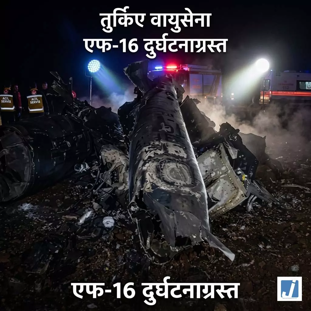 BREAKING: तुर्किए वायुसेना का एफ-16 लड़ाकू विमान दुर्घटनाग्रस्त BREAKING: तुर्किए वायुसेना का एफ-16 लड़ाकू विमान दुर्घटनाग्रस्त