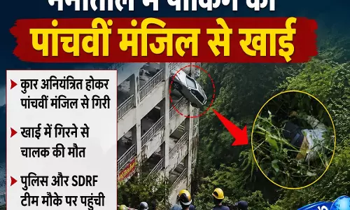 नैनीताल में दर्दनाक हादसा पार्किंग से गिरकर टैक्सी चालक की मौत