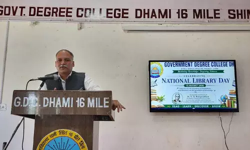 शिमला के कॉलेज ने पढ़ने की संस्कृति पर ज़ोर दिया शिमला के कॉलेज ने पढ़ने की संस्कृति पर ज़ोर दिया