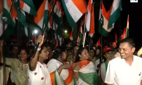 केरल के कोच्चि में देशभक्ति का माहौल, तिरंगा यात्रा में उमड़े लोग केरल के कोच्चि में देशभक्ति का माहौल, तिरंगा यात्रा में उमड़े लोग