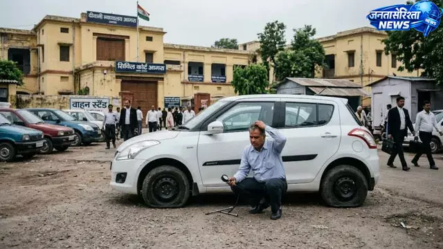 पति-पत्नी विवाद में नया मोड़, कोर्ट परिसर में हंगामा पति-पत्नी विवाद में नया मोड़, कोर्ट परिसर में हंगामा