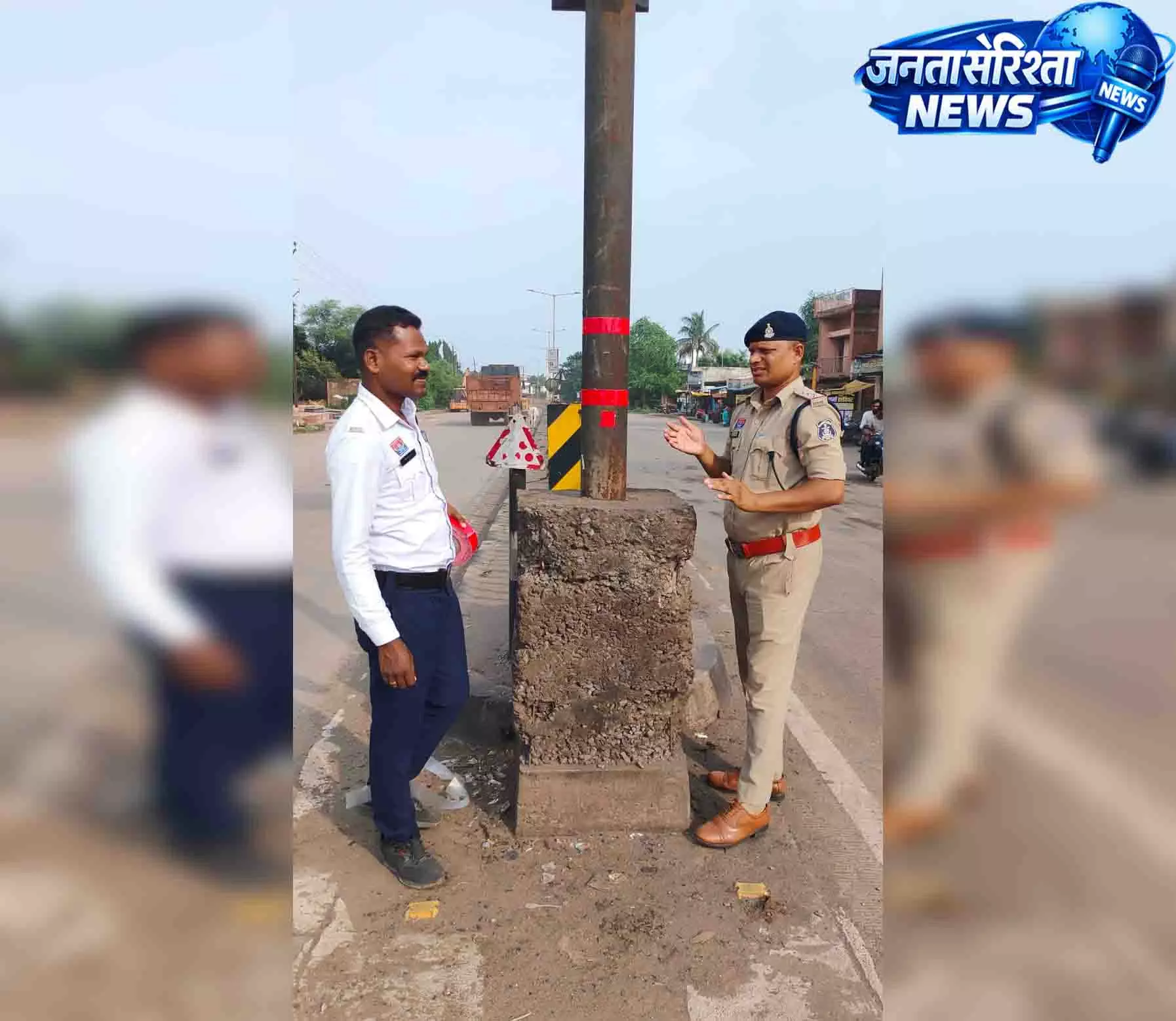 सड़क हादसे रोकने की पहल, 16 ब्लैक स्पॉट पर लगाए गए रिफ्लेक्टिंग रेडियम सड़क हादसे रोकने की पहल, 16 ब्लैक स्पॉट पर लगाए गए रिफ्लेक्टिंग रेडियम