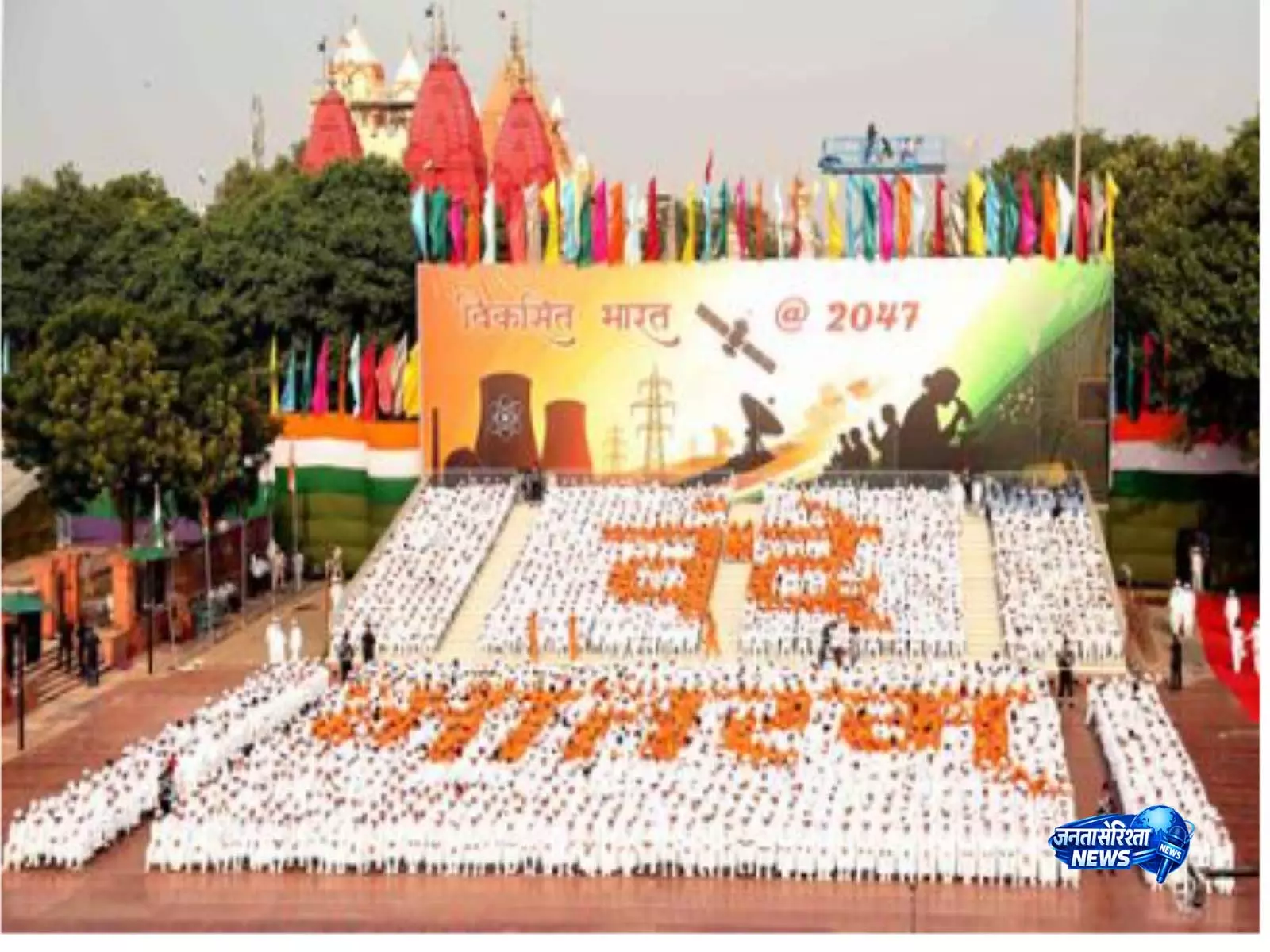 लाल किले पर 80वें स्वतंत्रता दिवस की भव्य तैयारी लाल किले पर 80वें स्वतंत्रता दिवस की भव्य तैयारी