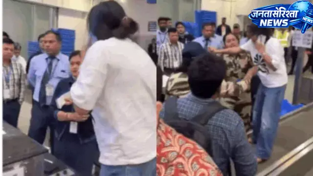 इंडिगो फ्लाइट रद्द होने पर महिला यात्री का हंगामा एयरपोर्ट संपत्ति नुकसान का आरोप इंडिगो फ्लाइट रद्द होने पर महिला यात्री का हंगामा एयरपोर्ट संपत्ति नुकसान का आरोप