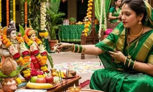 हरियाली तीज 2026 का खास महत्व चार योगों के संयोग से मिलेगा शुभ फल