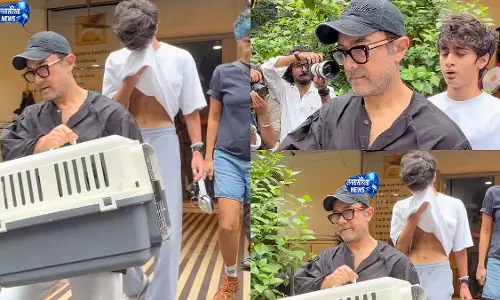 आमिर खान एक्स-वाइफ किरण राव और बेटे आजाद के साथ पेट क्लिनिक पहुंचे, वीडियो हुआ वायरल