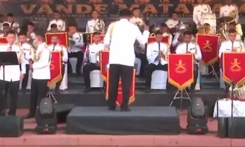 ‘वंदे मातरम’ के 150 वर्ष पूरे होने का जश्न, भारतीय सेना के बैंड ने दी शानदार प्रस्तुति