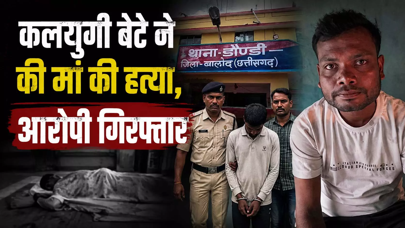 कलयुगी बेटे ने की मां की हत्या, आरोपी गिरफ्तार कलयुगी बेटे ने की मां की हत्या, आरोपी गिरफ्तार